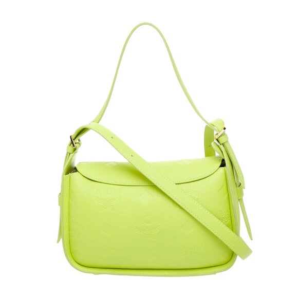 MCM Handbags - NWT MCM Aren Flap Hobo Bag in Embossed Monogram Leather